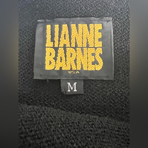 Vintage Lianee Barnes designer unique beaded sweater holiday formal Black med EC - Picture 11 of 11